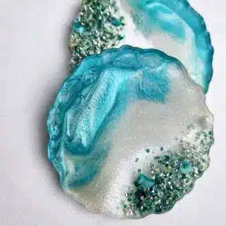 Turquoise Coasters set .. 4 pieces