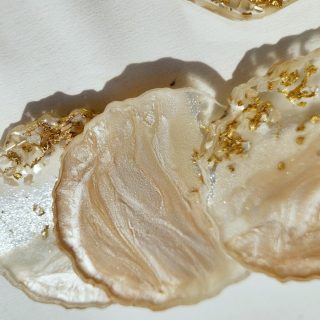 Peachy paige Coasters set .. 4 pieces