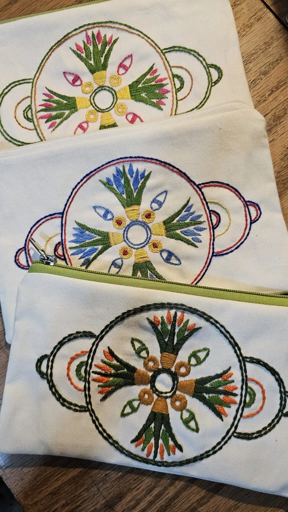 Lotus Hand-embroidered cotton pouch 7 20240908 0913431 scaled