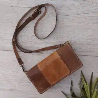 Natural leather bag