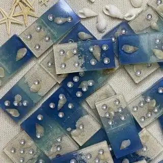 Resin Domino, sea theme