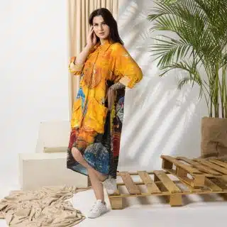 Linen shantong chemise