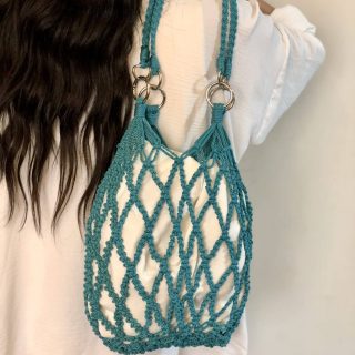 Blue boho bag