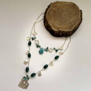 Nubian house layers necklaces