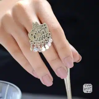 Falahy ring with dangles