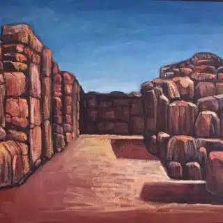 Shade and light dialogue- 50/70- framed. Oil on canvas