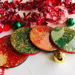 Xmas resin coasters