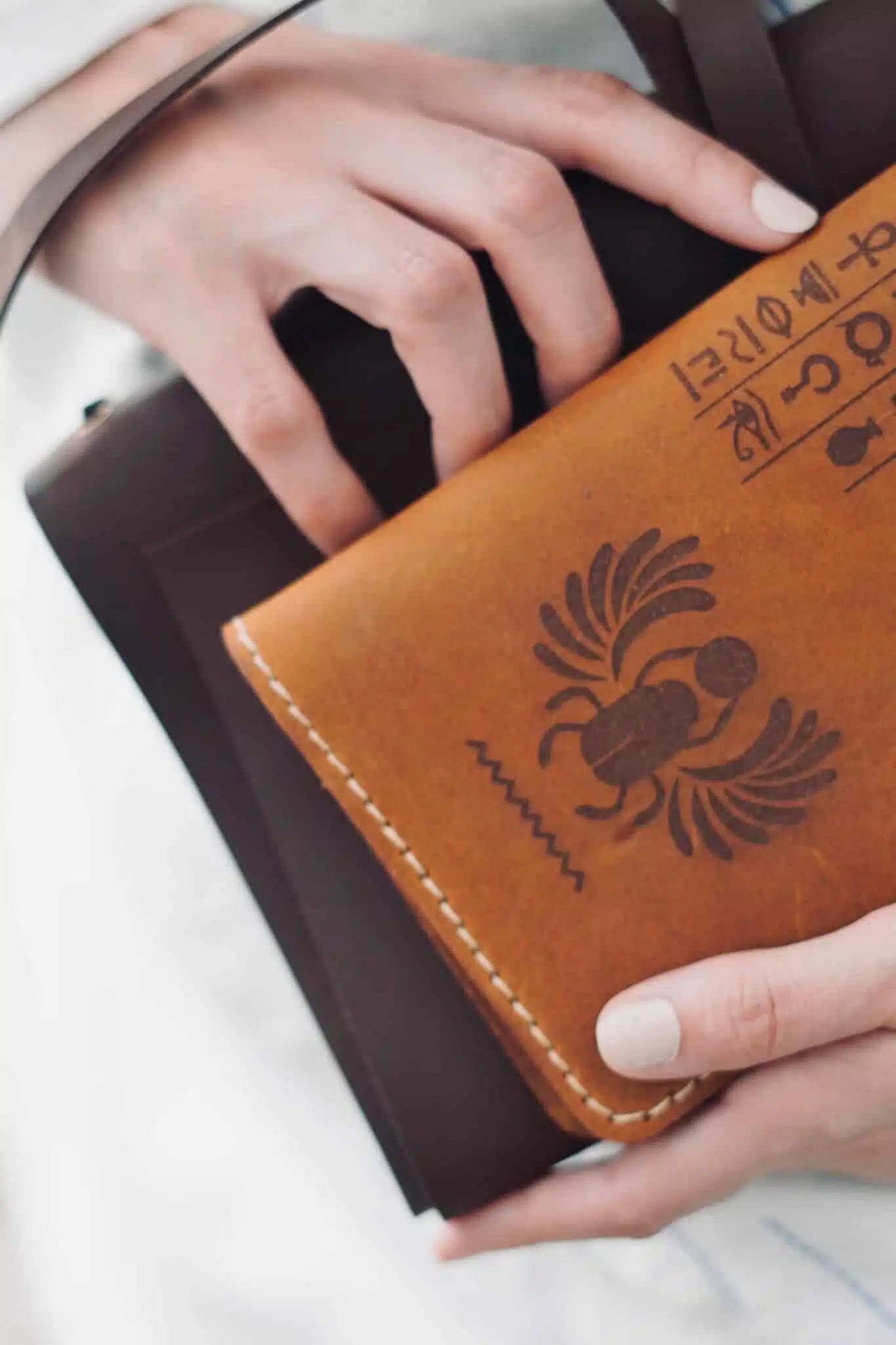 Egyptian Scarab passport wallet 1 Egyptian Scarab passport wallet