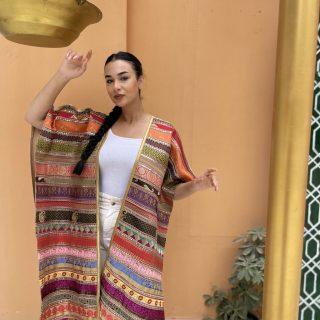 Hand made indian embroiderey kaftan