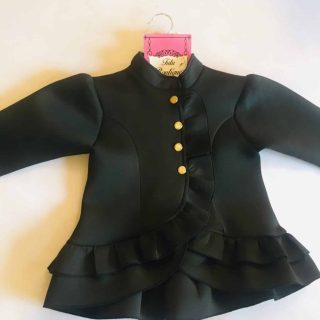 Ruffles black jacket