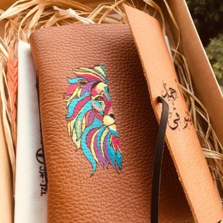 Colorful lion notebook