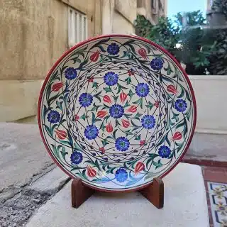 طبق خزف دائري مسطح قطر 30سم