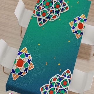 tablecloth (Green pattern)