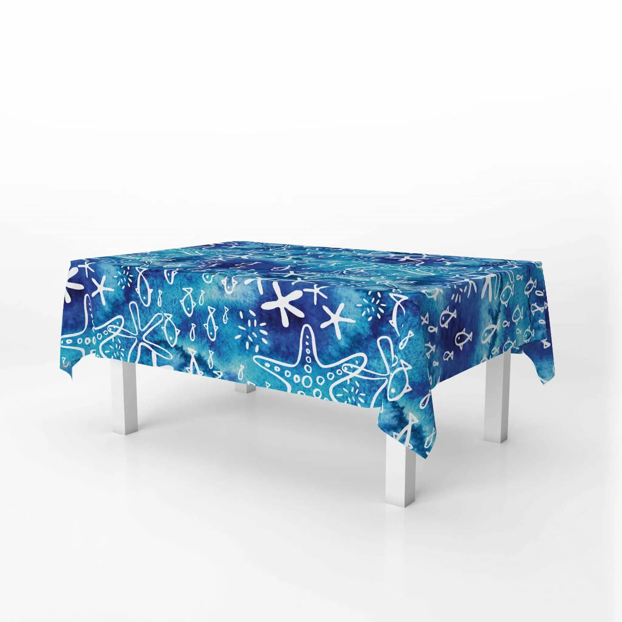 The Deep blue Sea Table Cover 140x280 1 The Deep blue Sea Table Cover 140x280