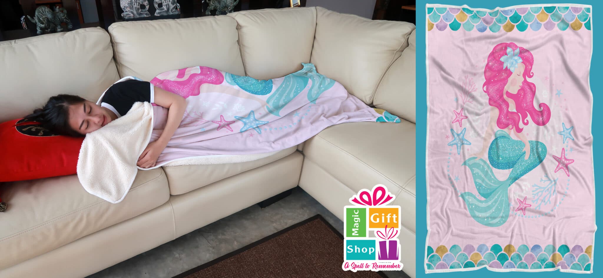 Mermaid blanket 2 3 77 scaled