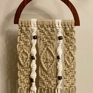 Macrame wall hanger
