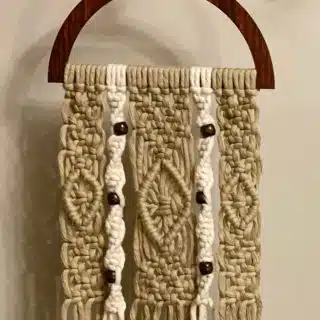 Macrame wall hanger