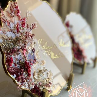 3D floral engagement tray