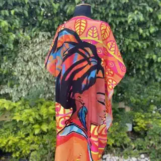 African Lady summer kimono