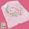 flower unicorn blanket