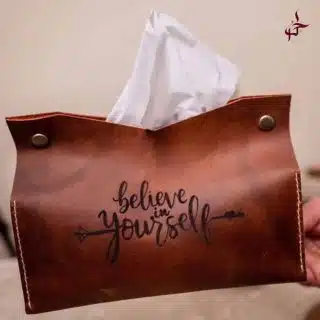 Leather tissue cover