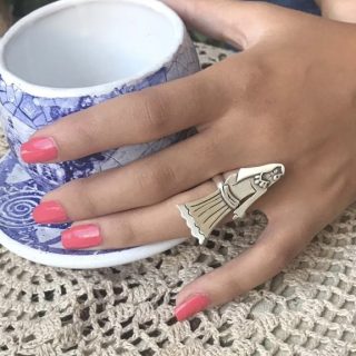 Nubian girl ring