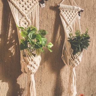 Diamond Macrame plant hanger