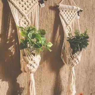 Diamond Macrame plant hanger