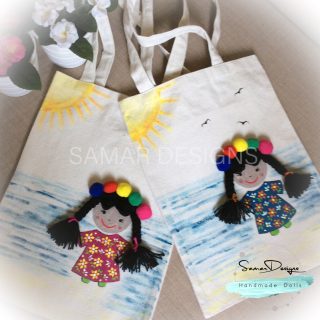 Handpainted Tote Bag