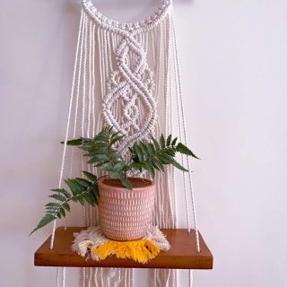 Harmoni macrame wall shelf