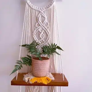 Harmoni macrame wall shelf