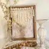Painting frame with macrame