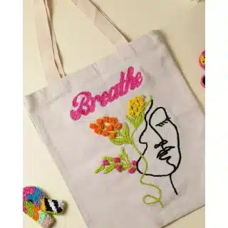 Tote Bag Breathe Pink