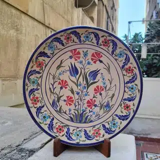 طبق خزف دائري مسطح قطر 40سم