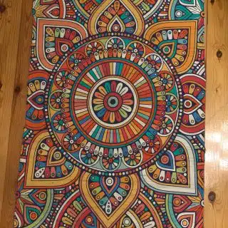 Killim mandala pattern