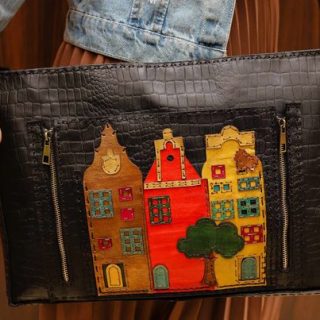 شنطه لاب توب جلد طبيعي