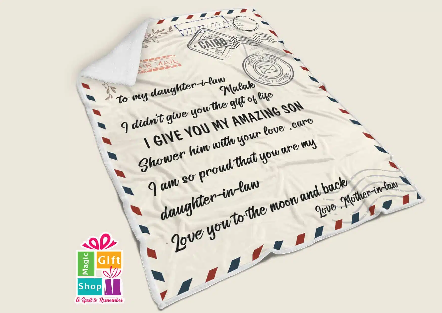 Mother in law letter Blanket 1 Mother in law letter Blanket