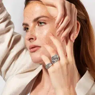 Organic Collection , Organic Ring with Rough Cuts