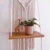 Diamonds Macrame wall shelf