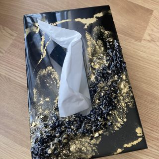 Black&Gold Napkin box
