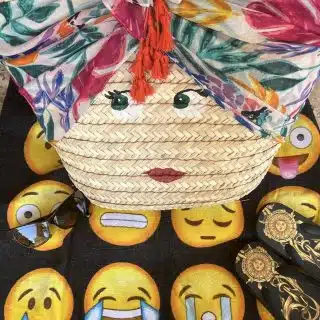 LOLA Leaves Straw Bag