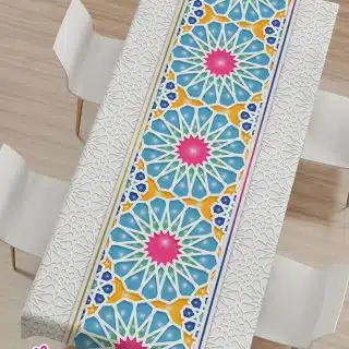 tablecloth (islamic colored star)
