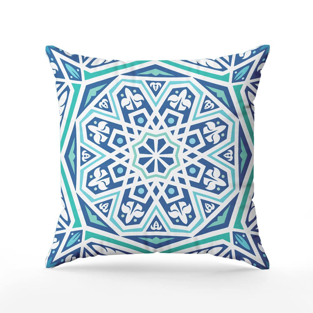 Cushion Khayemya Turquoise 1 Cushion Khayemya Turquoise