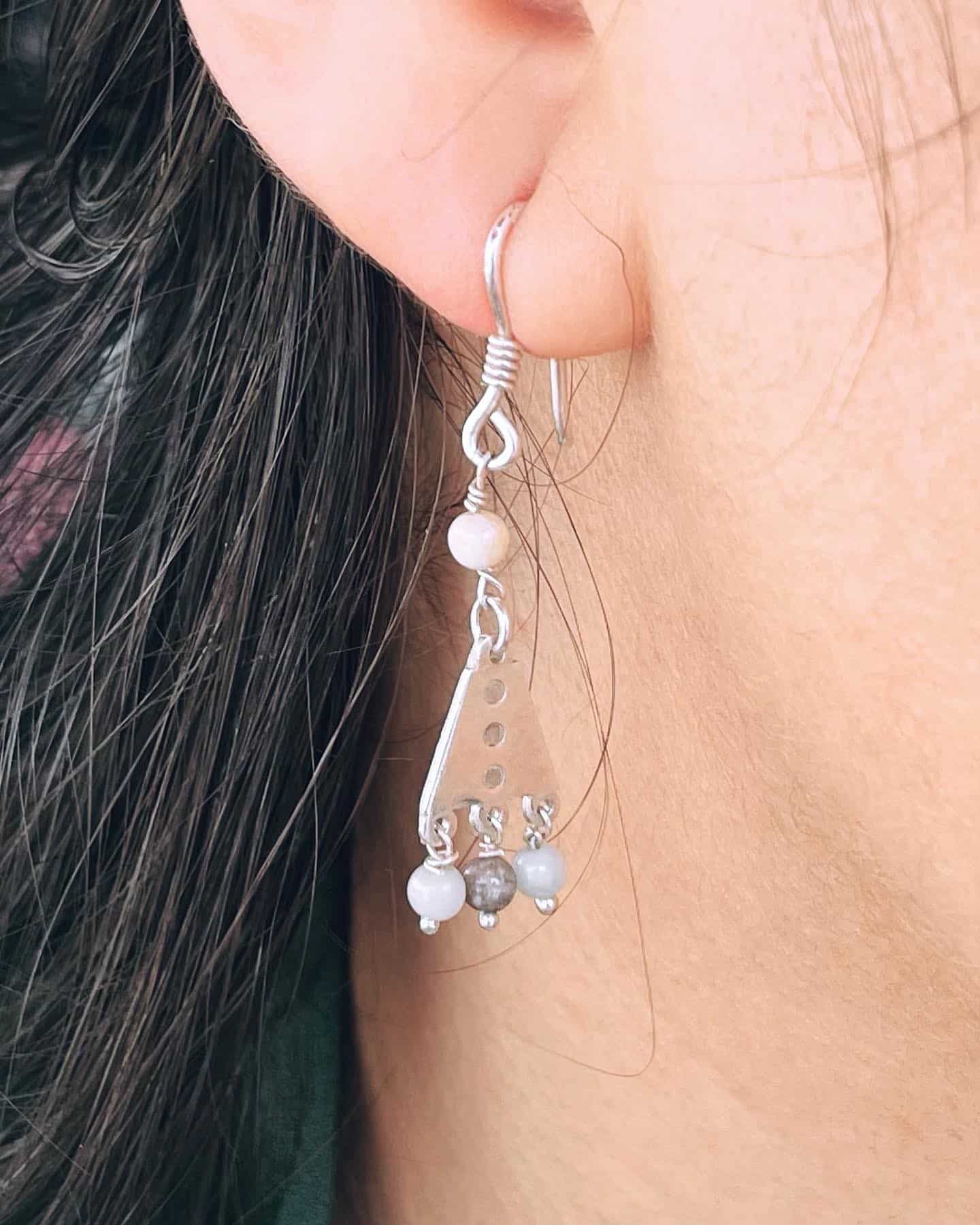 Silver earring with amazonite beads 2 50270CD6 07D1 4EFC ABB2 DA8C5F9BDC20