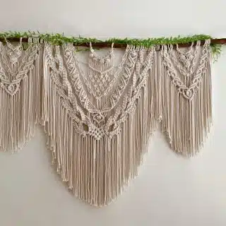 Extra Large Macrame Wall Hanging Boho Style 3 in 1