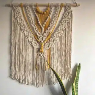 Macrame wall hanging large boho style vintage wall decoration modern