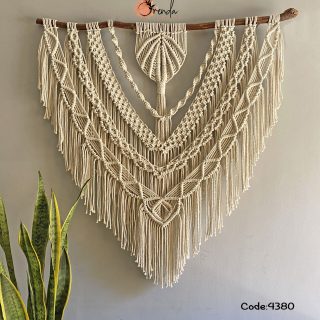 Berry macrame wall hanging