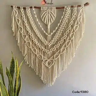 Berry macrame wall hanging