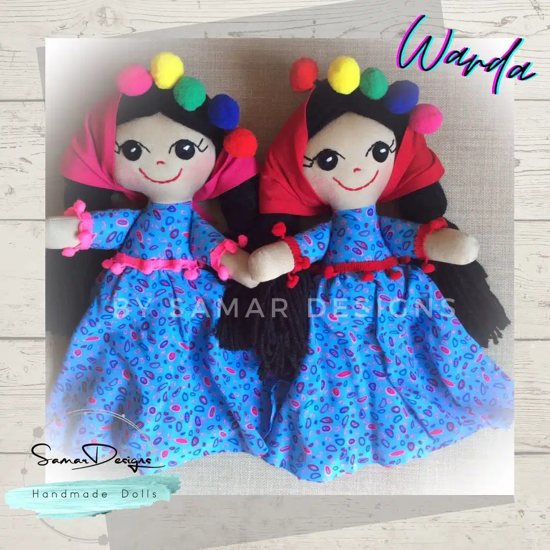 Egyptian folkloric handmade soft doll “Warda” 3 5A0CF22B 5280 4567 AC9E FCEDB4975FF5