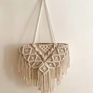 macrame straw bag, Summer straw bag , macrame sea bag